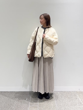 「RODE SKO（ロデスコ）のアイテム」を使った、maikoさん（レディース・154cm）の秋コーディネート