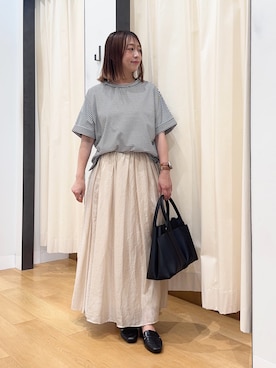 「きれいめ派カットソー」｜maikoさん（レディース・154cm）の夏コーディネート