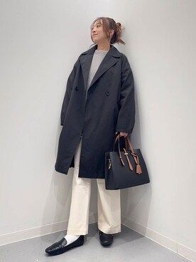 「154cm」｜「アイテム（その他アウター）」を使った、maikoさん（レディース・154cm）の冬コーディネート