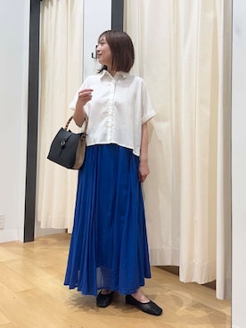 「低身長」｜「アイテム（その他シューズ）」を使った、maikoさん（レディース・154cm）の夏コーディネート