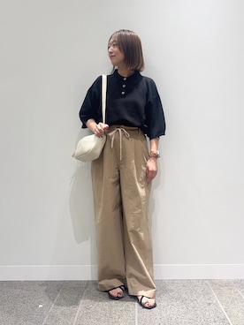 「RODE SKO（ロデスコ）のアイテム」を使った、maikoさん（レディース・154cm）の夏コーディネート