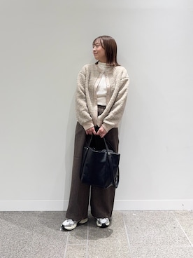 「アイテム（サロペット/オーバーオール）」を使った、maikoさん（レディース・154cm）の秋コーディネート