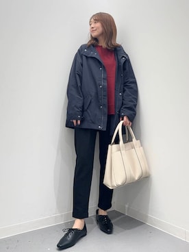 「アイテム（マウンテンパーカー）」を使った、maikoさん（レディース・154cm）の秋コーディネート
