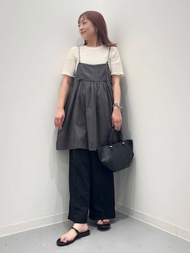 「URBAN RESEARCH DOORS（アーバンリサーチドアーズ）のアイテム（キャミソール）」を使った、maikoさん（レディース・154cm）の夏コーディネート