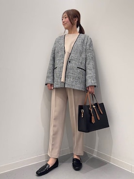 「アイテム（セットアップ）」を使った、maikoさん（レディース・154cm）の冬コーディネート