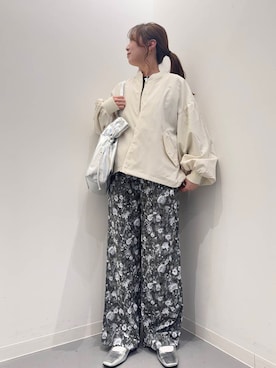 「URBAN RESEARCH Sonny Label（アーバンリサーチサニーレーベル）のアイテム（ブルゾン）」を使った、maikoさん（レディース・154cm）の春コーディネート