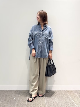 「RODE SKO（ロデスコ）のアイテム」を使った、maikoさん（レディース・154cm）の夏コーディネート