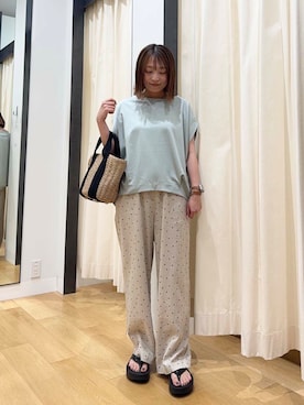 「ストレート×イエベ春」｜maikoさん（レディース・154cm）の夏コーディネート