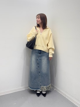 「RODE SKO（ロデスコ）のアイテム」を使った、maikoさん（レディース・154cm）の冬コーディネート