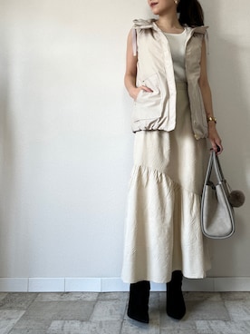 「M.deux（エムドゥ）のアイテム」を使った、M.deux  STAFF３さん（レディース・157cm）の秋コーディネート
