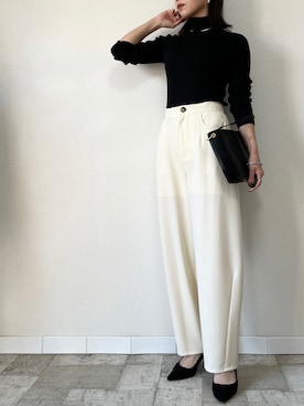 「M.deux（エムドゥ）のアイテム」を使った、M.deux  STAFF３さん（レディース・157cm）の秋コーディネート