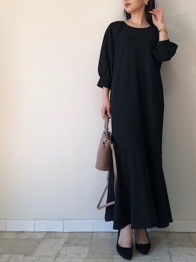 「M.deux（エムドゥ）のアイテム（ワンピース）」を使った、M.deux  STAFF３さん（レディース・157cm）の春コーディネート