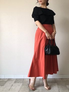 「M.deux（エムドゥ）のアイテム」を使った、M.deux  STAFF３さん（レディース・157cm）の夏コーディネート