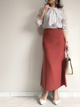「M.deux」｜M.deux  STAFF３さん（レディース・157cm）の冬コーディネート