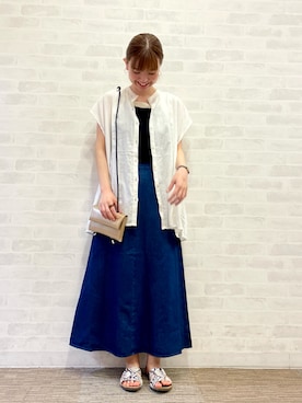 「シンフルコーデ」｜「アイテム（その他）」を使った、AKIRAさん（レディース・158cm）の春コーディネート