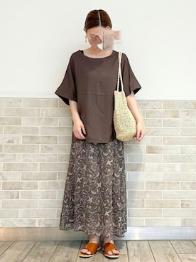 AKIRAさん（レディース・158cm）の夏コーディネート