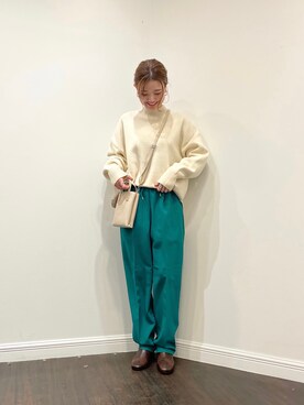 「ORiental TRaffic(ORiental TRaffic)」｜「アイテム（その他）」を使った、AKIRAさん（レディース・158cm）の冬コーディネート