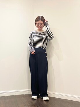 「マリン」｜「アイテム（その他）」を使った、AKIRAさん（レディース・158cm）の冬コーディネート