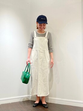 「ピクニック」｜「アイテム（その他）」を使った、AKIRAさん（レディース・158cm）の春コーディネート