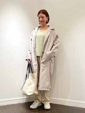 「ビッグトート」｜「アイテム（その他）」を使った、AKIRAさん（レディース・158cm）の冬コーディネート