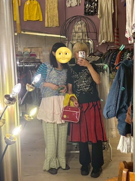 「アイテム（ワンピース、ピンク系）」を使った、mim さん（レディース・165cm）の秋コーディネート