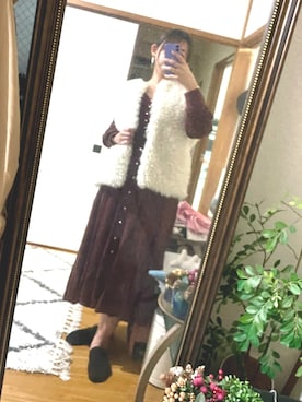 「COCO DEAL（ココディール）のアイテム（ワンピース/ドレス）」を使った、🥨さん（レディース・155cm）の秋コーディネート