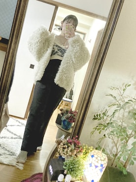 「Adoon plain（アドーンプレーン）のアイテム（パンツ）」を使った、🥨さん（レディース・155cm）の春コーディネート