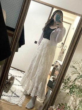 「PRIVATE LABEL（プライベートレーベル）のアイテム（トップス）」を使った、🥨さん（レディース・155cm）の春コーディネート