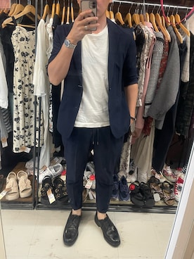 「tk.TAKEO KIKUCHI（ティーケータケオキクチ）のアイテム」を使った、lasscalさん（メンズ・174cm）の春コーディネート