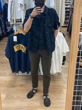 「MACKINTOSH PHILOSOPHY（ﾏｯｷﾝﾄｯｼｭ ﾌｨﾛｿﾌｨｰ）のアイテム」を使った、lasscalさん（メンズ・174cm）の春コーディネート