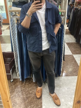 「S/DOUBLE （エスダブル）のアイテム」を使った、lasscalさん（メンズ・174cm）の夏コーディネート