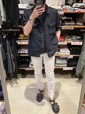 「MACKINTOSH PHILOSOPHY（ﾏｯｷﾝﾄｯｼｭ ﾌｨﾛｿﾌｨｰ）のアイテム」を使った、lasscalさん（メンズ・174cm）の春コーディネート