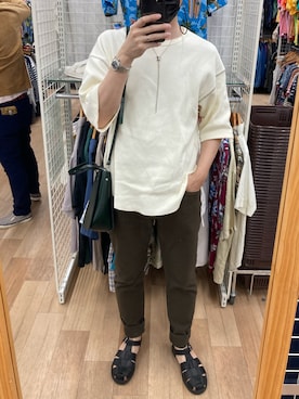 「Zatchels（ザッチェルズ）のアイテム」を使った、lasscalさん（メンズ・174cm）の春コーディネート