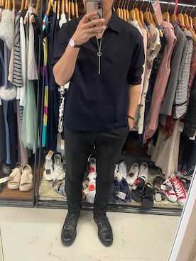「STUDIOUS（ステュディオス）のアイテム」を使った、lasscalさん（メンズ・174cm）の夏コーディネート