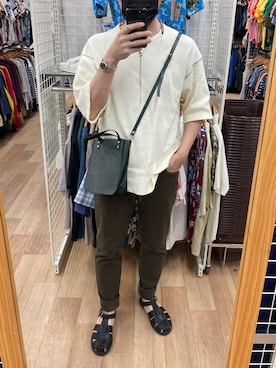 「Zatchels（ザッチェルズ）のアイテム」を使った、lasscalさん（メンズ・174cm）の春コーディネート