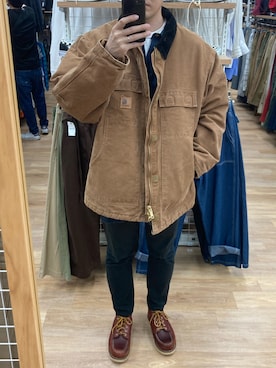 「Carhartt（カーハート）のアイテム（ブルゾン）」を使った、lasscalさん（メンズ・174cm）の夏コーディネート