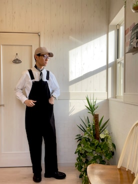 「SENSE OF PLACE by URBAN RESEARCH（センスオブプレイスバイアーバンリサーチ）のアイテム（オールインワン・サロペット）」を使った、T2yさん（メンズ・170cm）の冬コーディネート