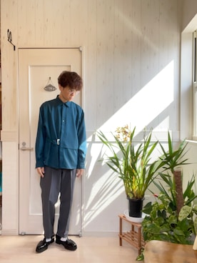 「epnok（エプノック）のアイテム（シューズ）」を使った、T2yさん（メンズ・170cm）の春コーディネート