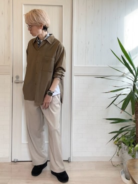 「ウールパンツ」｜T2yさん（メンズ・170cm）の冬コーディネート