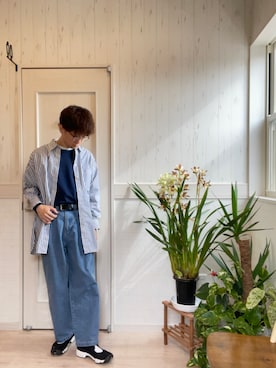 「RUUBON（ルーボン）のアイテム」を使った、T2yさん（メンズ・170cm）の春コーディネート