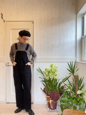「SENSE OF PLACE by URBAN RESEARCH（センスオブプレイスバイアーバンリサーチ）のアイテム（オールインワン・サロペット）」を使った、T2yさん（メンズ・170cm）の冬コーディネート
