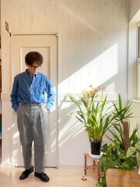 「epnok（エプノック）のアイテム（財布/小物）」を使った、T2yさん（メンズ・170cm）の春コーディネート