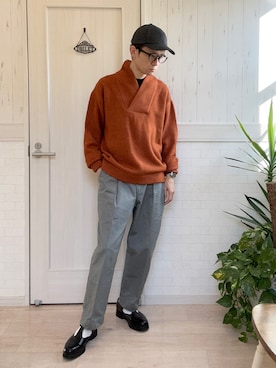 「ONCILY（オンシェリー）のアイテム（ニット/セーター）」を使った、T2yさん（メンズ・170cm）の冬コーディネート