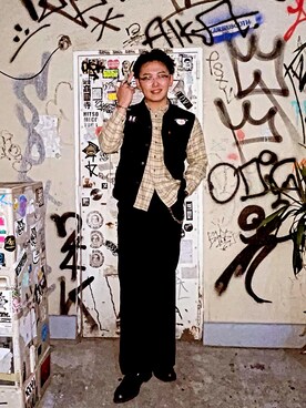 「Levi's（リーバイス）のアイテム（その他アウター）」を使った、masaoさん（メンズ・178cm）の秋コーディネート