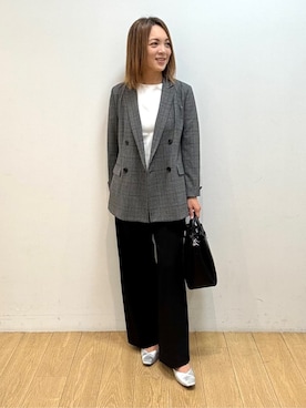 「アイテム（ハンドバッグ）」を使った、mikkoさん（レディース・159cm）の秋コーディネート