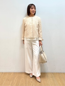 「アイテム（ハンドバッグ）」を使った、mikkoさん（レディース・159cm）の冬コーディネート