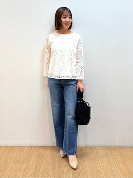 「アイテム（ハンドバッグ）」を使った、mikkoさん（レディース・159cm）の冬コーディネート