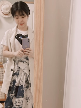 「CDG（シーディージー）のアイテム」を使った、bububu555さん（レディース・153cm）の春コーディネート