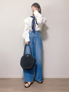 「Simplicite（サンプリシテ）のアイテム（シューズ）」を使った、chhaaaruさん（レディース・152cm）の春コーディネート