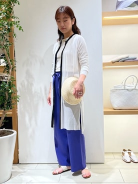 「トゥモローランド」｜「アイテム（帽子）」を使った、Chiba_TOMORROWLANDさん（レディース・167cm）の春コーディネート